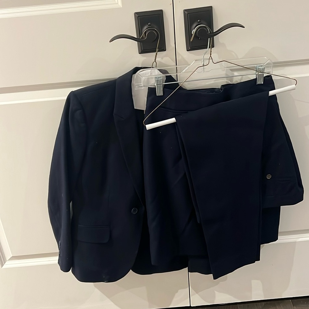Jcrew suit set navy blue blazer 4